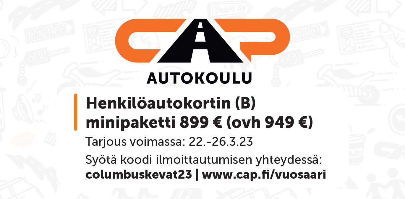 CAP Autokoulu Vuosaari 116x57mm ISOnewspaper26v4
